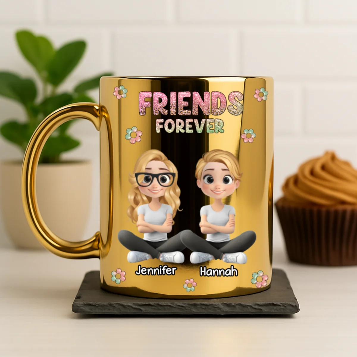 Always My Bestfriend - Personalized Custom Metallic Mug - Image 6