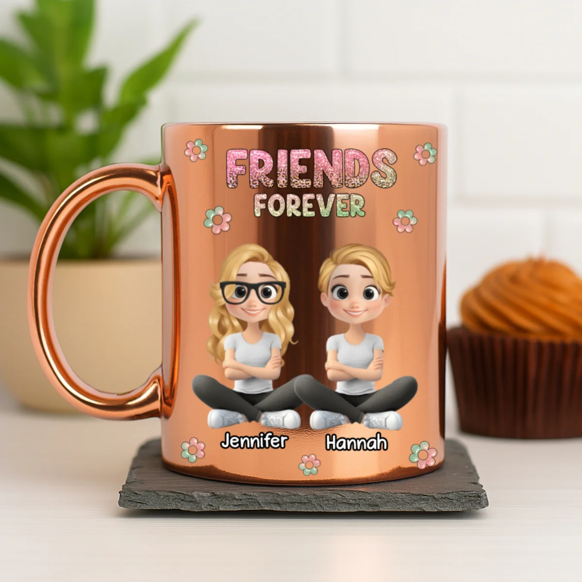 Always My Bestfriend - Personalized Custom Metallic Mug - Image 7
