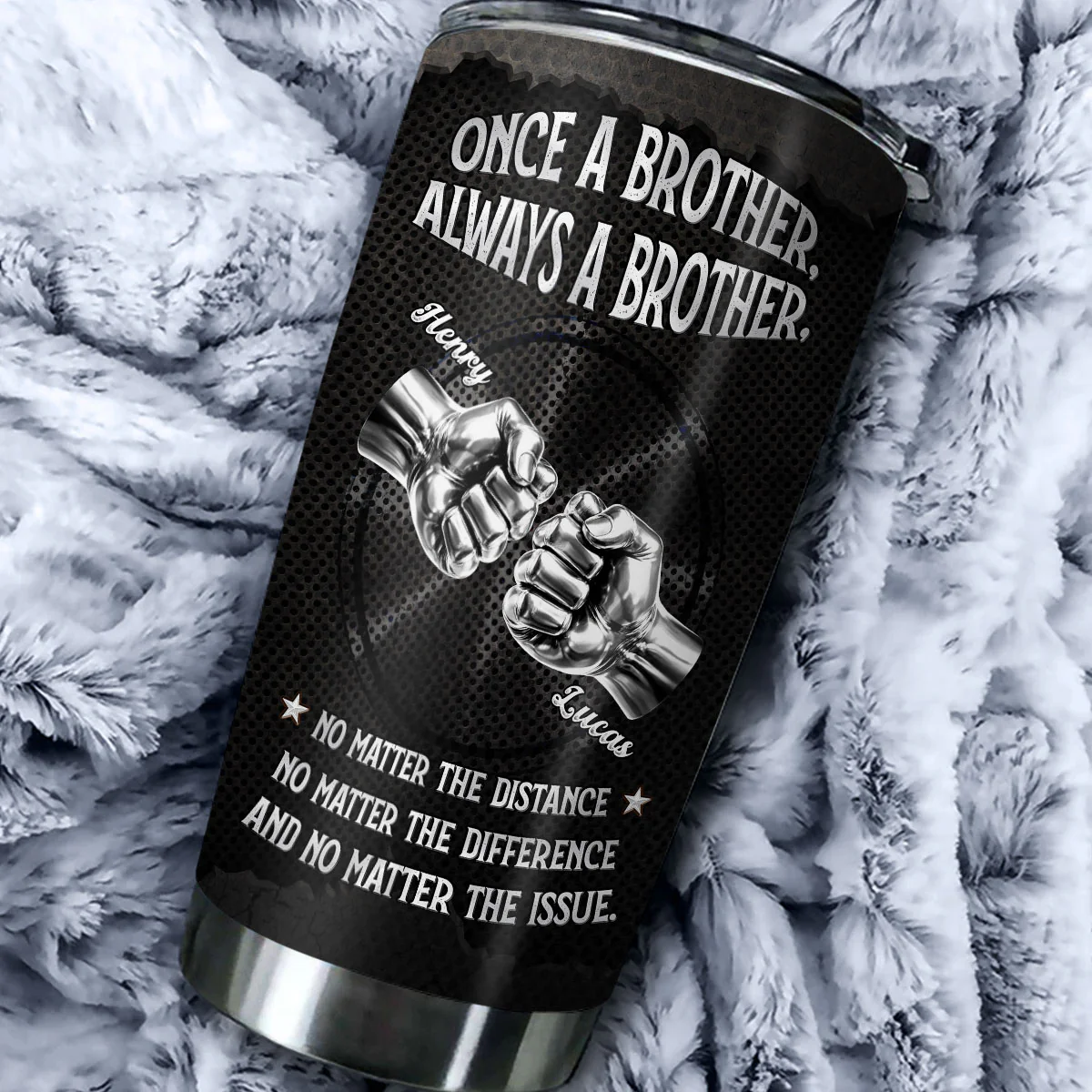 Always My Brother - Personalized Custom Tumbler - Image 2