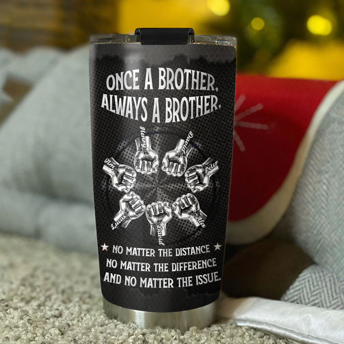 Always My Brother - Personalized Custom Tumbler - Image 4