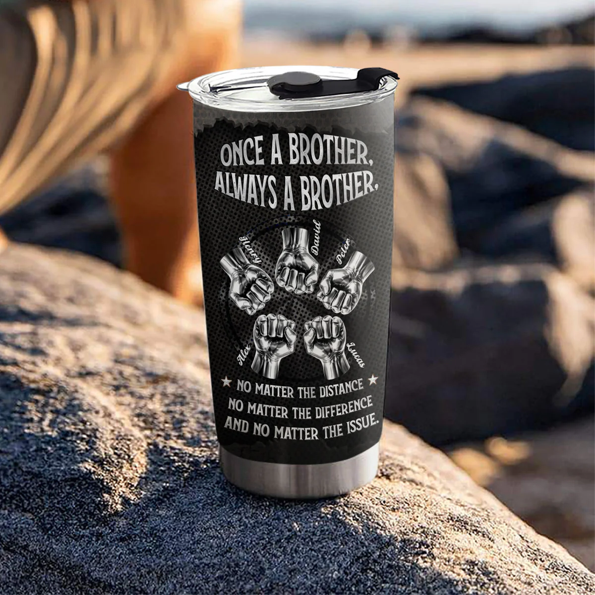 Always My Brother - Personalized Custom Tumbler - Image 5