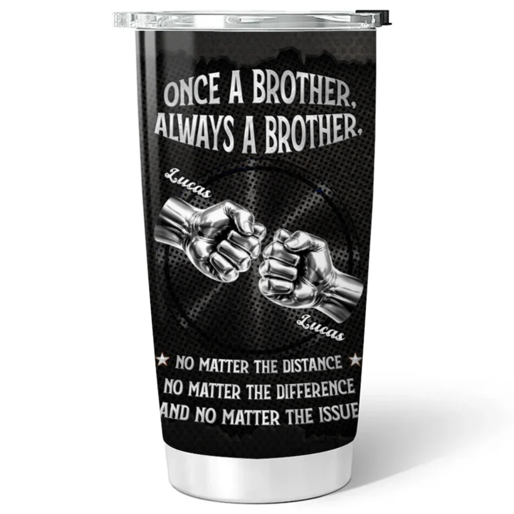 Always My Brother - Personalized Custom Tumbler - Image 6