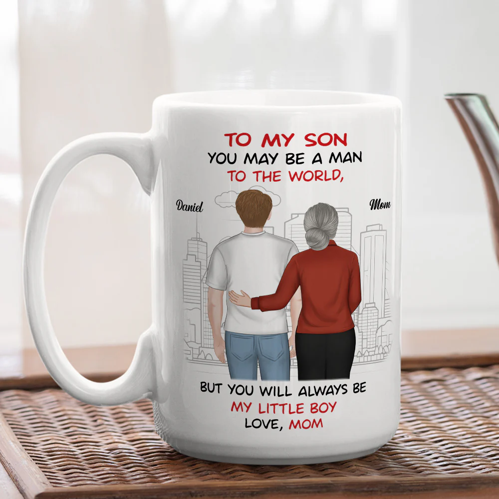 Always My Little Boy - Personalized Custom Coffee Mug - Image 4