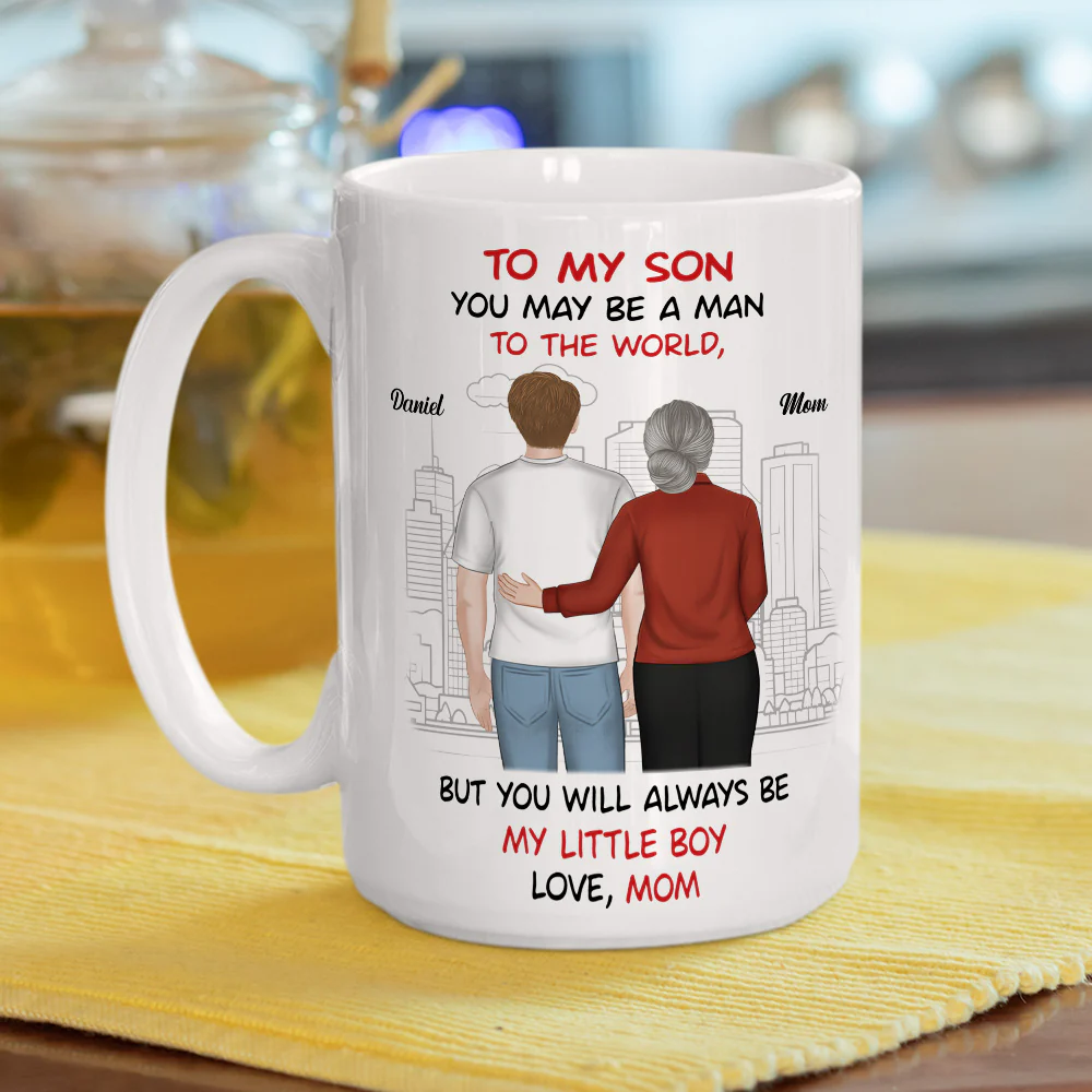 Always My Little Boy - Personalized Custom Coffee Mug - Image 5