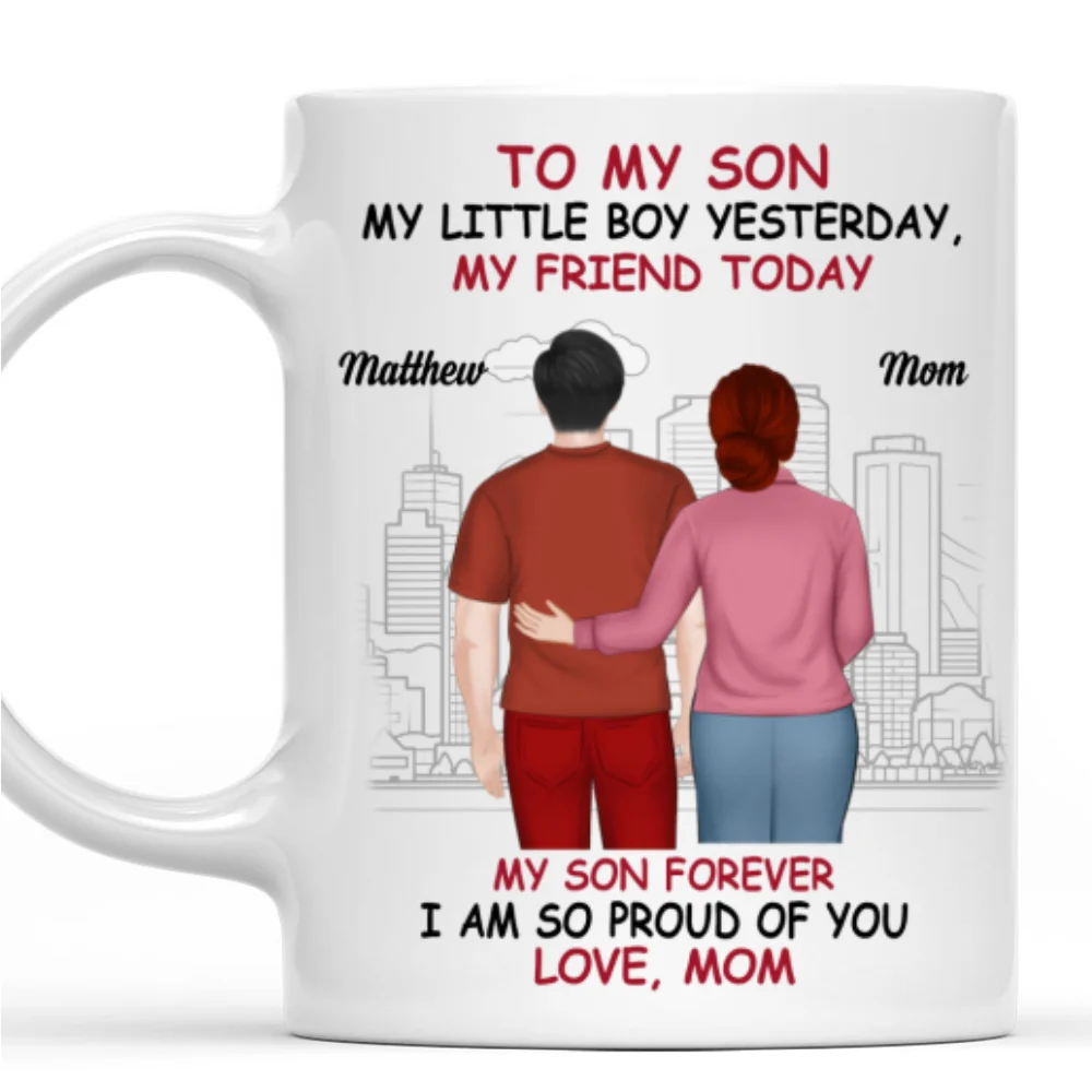Always My Son Forever Proud - Personalized Custom Coffee Mug - Image 7