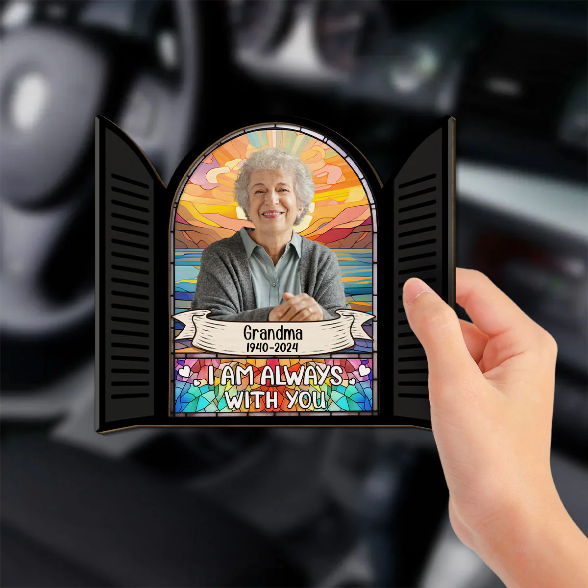 Always Near You - Personalized Custom Car Visor Clip - Image 3