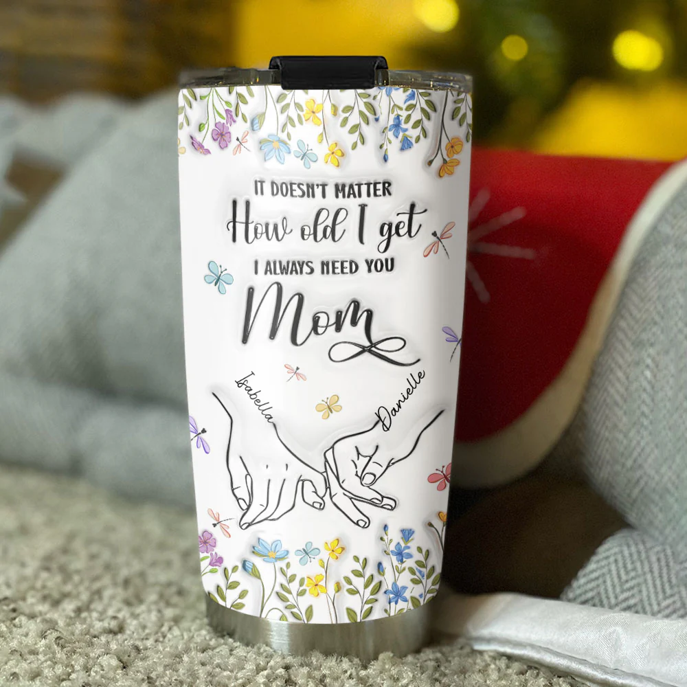 Always Need You Mom - Personalized Custom 3D Inflated Effect Tumbler - Image 4