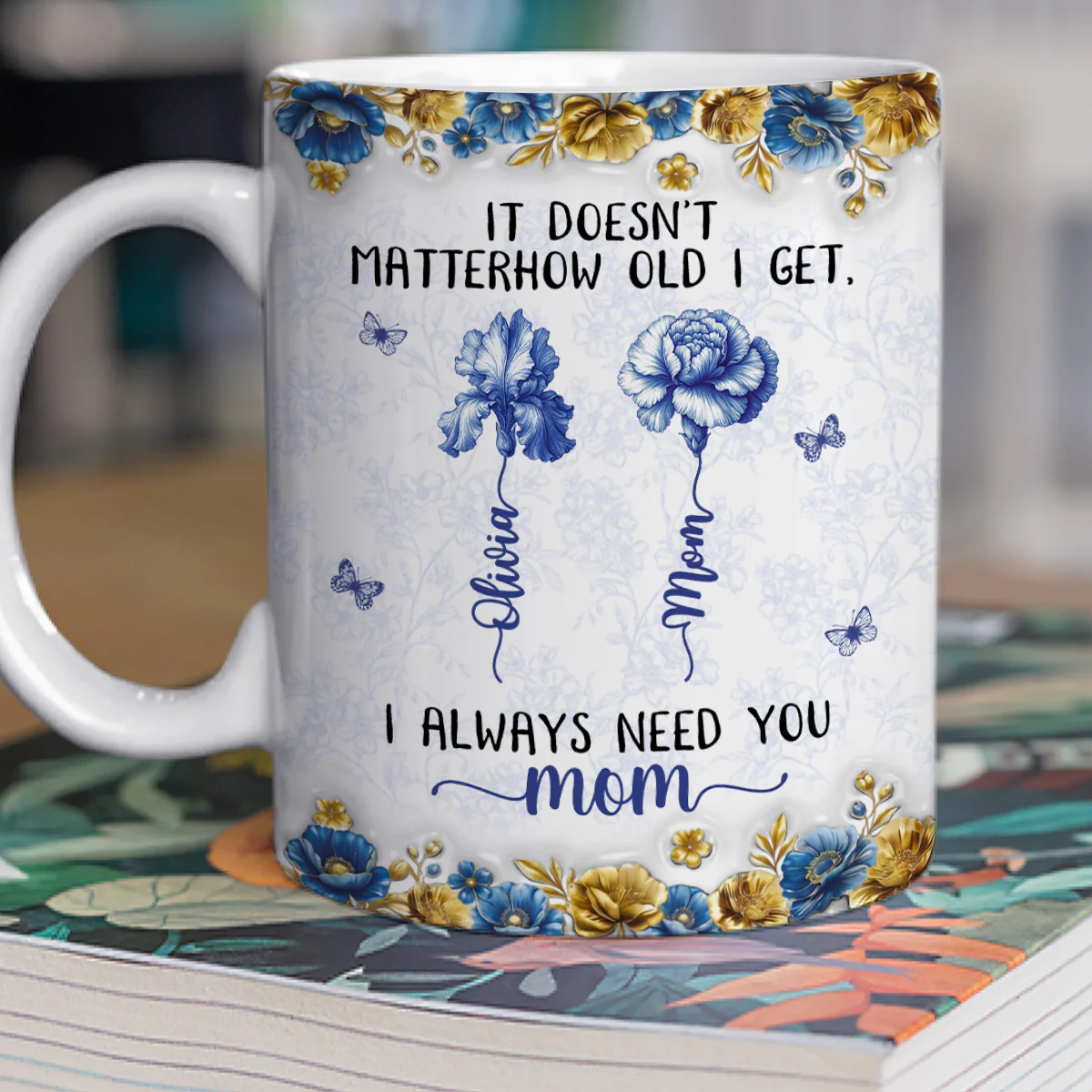 Always Need You Mom - Personalized Custom Coffee Mug - Image 3