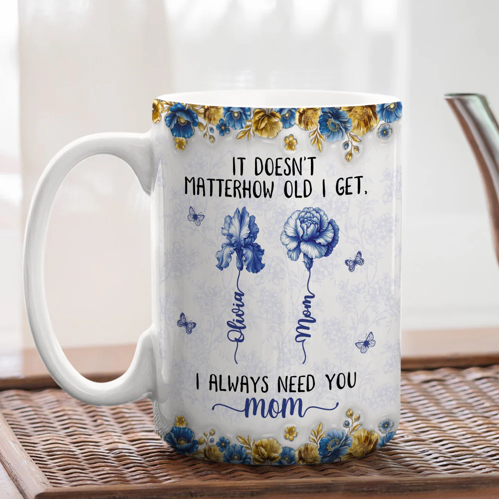 Always Need You Mom - Personalized Custom Coffee Mug - Image 4