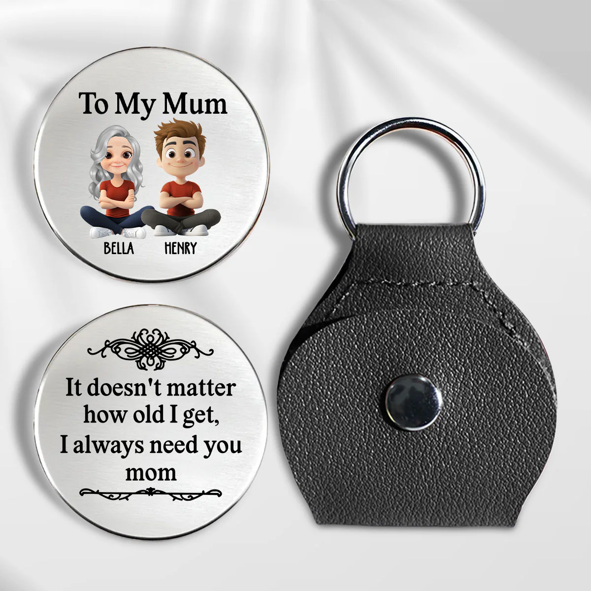 Always Need You Mom - Personalized Custom Pocket Hug - Image 2