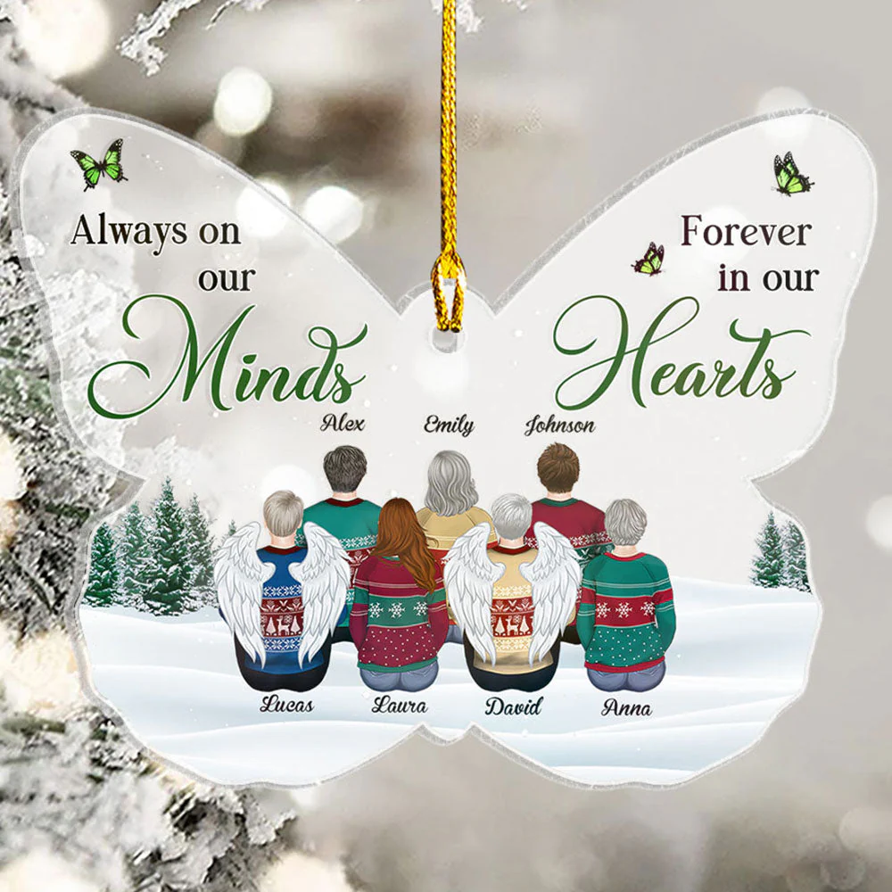 Always On My Mind - Personalized Custom Acrylic Ornament - Image 4