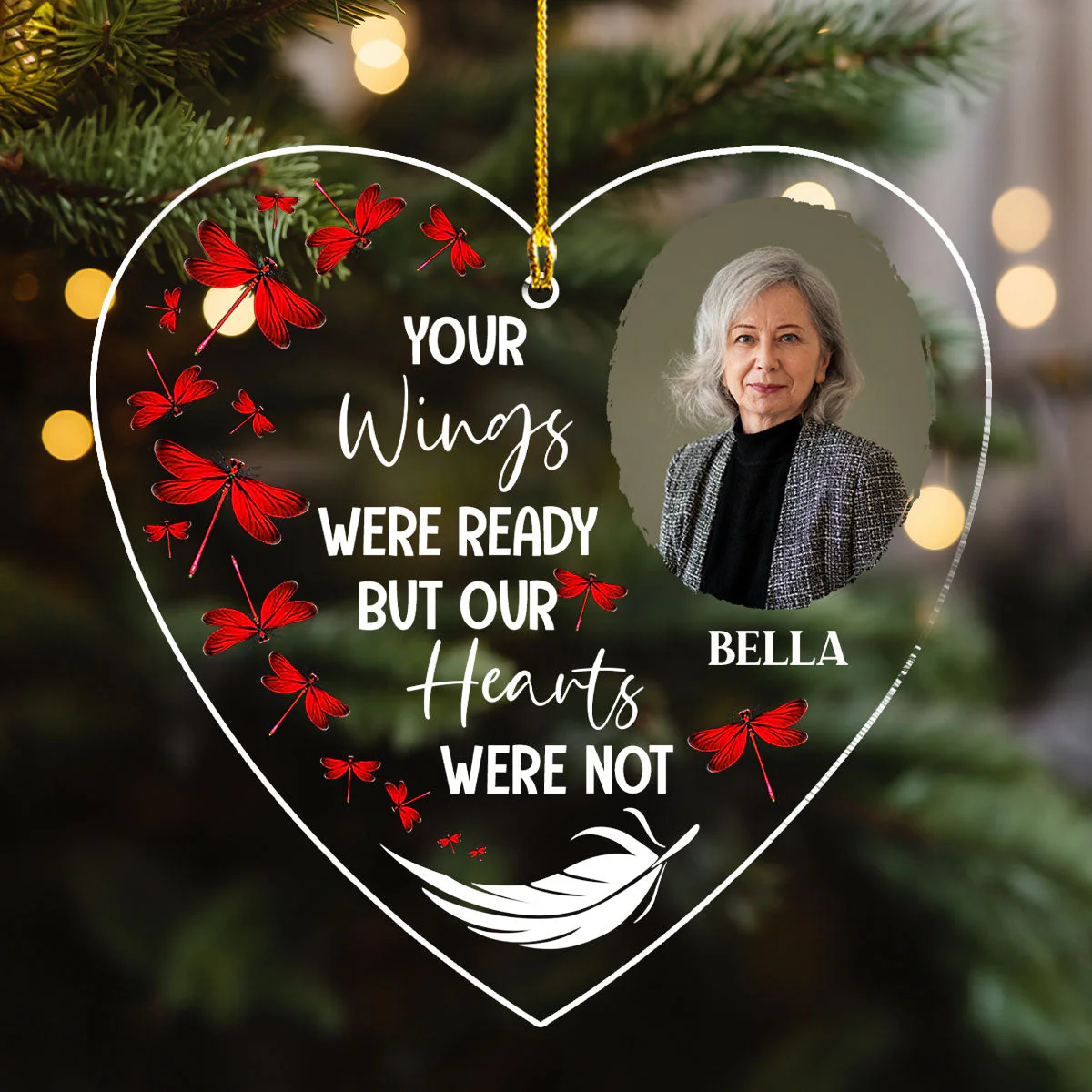 Always On My Mind Version 2 - Personalized Custom Acrylic Ornament - Image 3