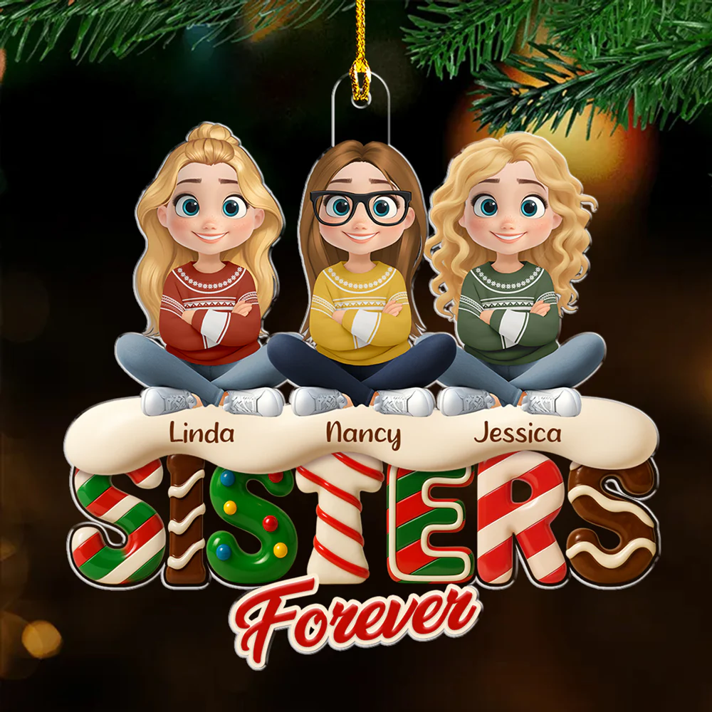 Always One Heart - Personalized Custom Acrylic Ornament - Image 2