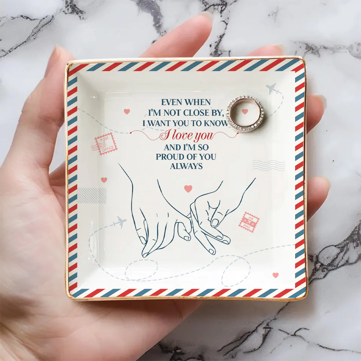 Always Proud Of You - Personalized Custom Jewelry Dish - Image 3