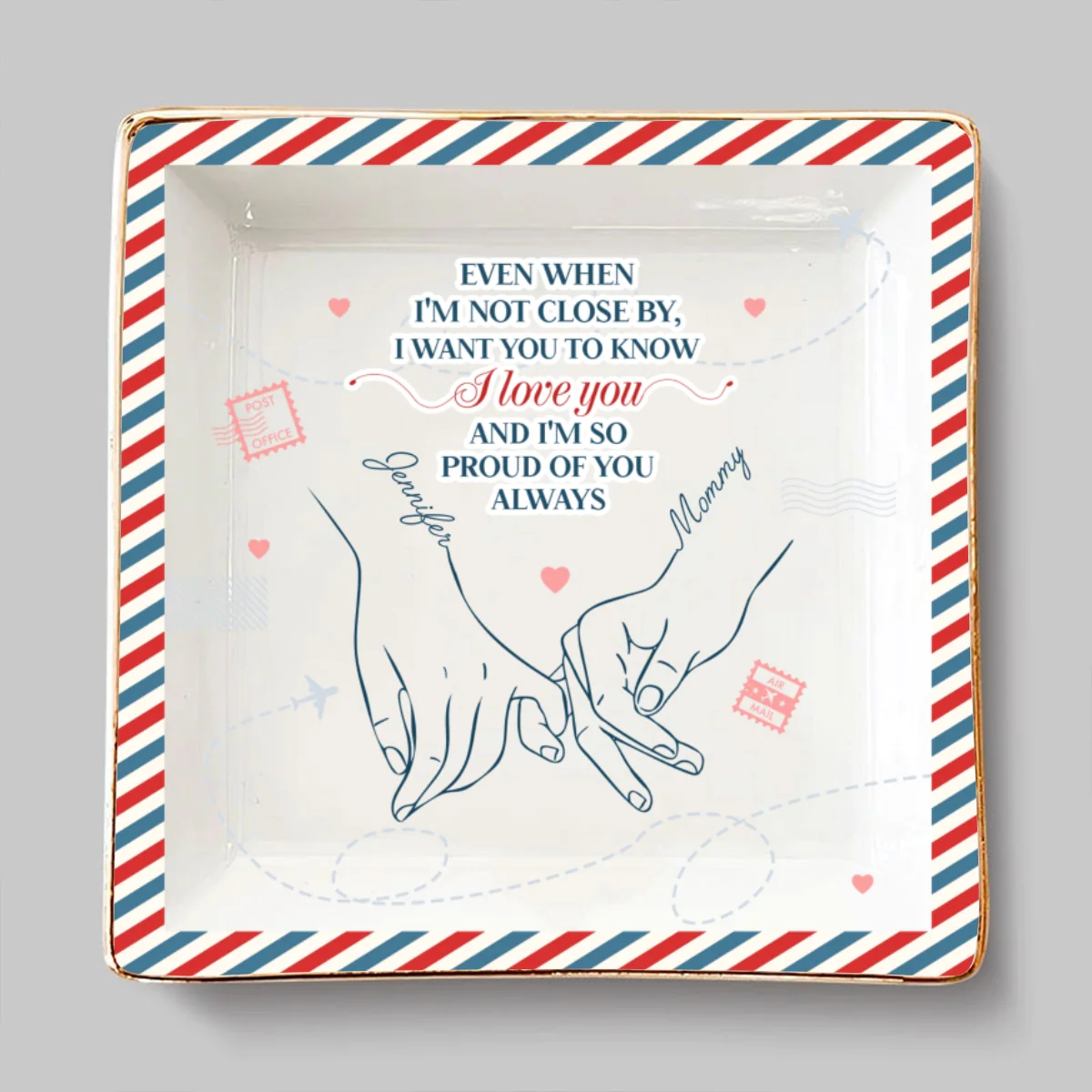 Always Proud Of You - Personalized Custom Jewelry Dish - Image 5