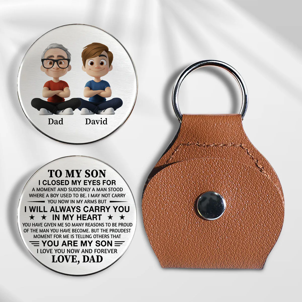 Always Proud To Call You Son - Personalized Custom Pocket Hug