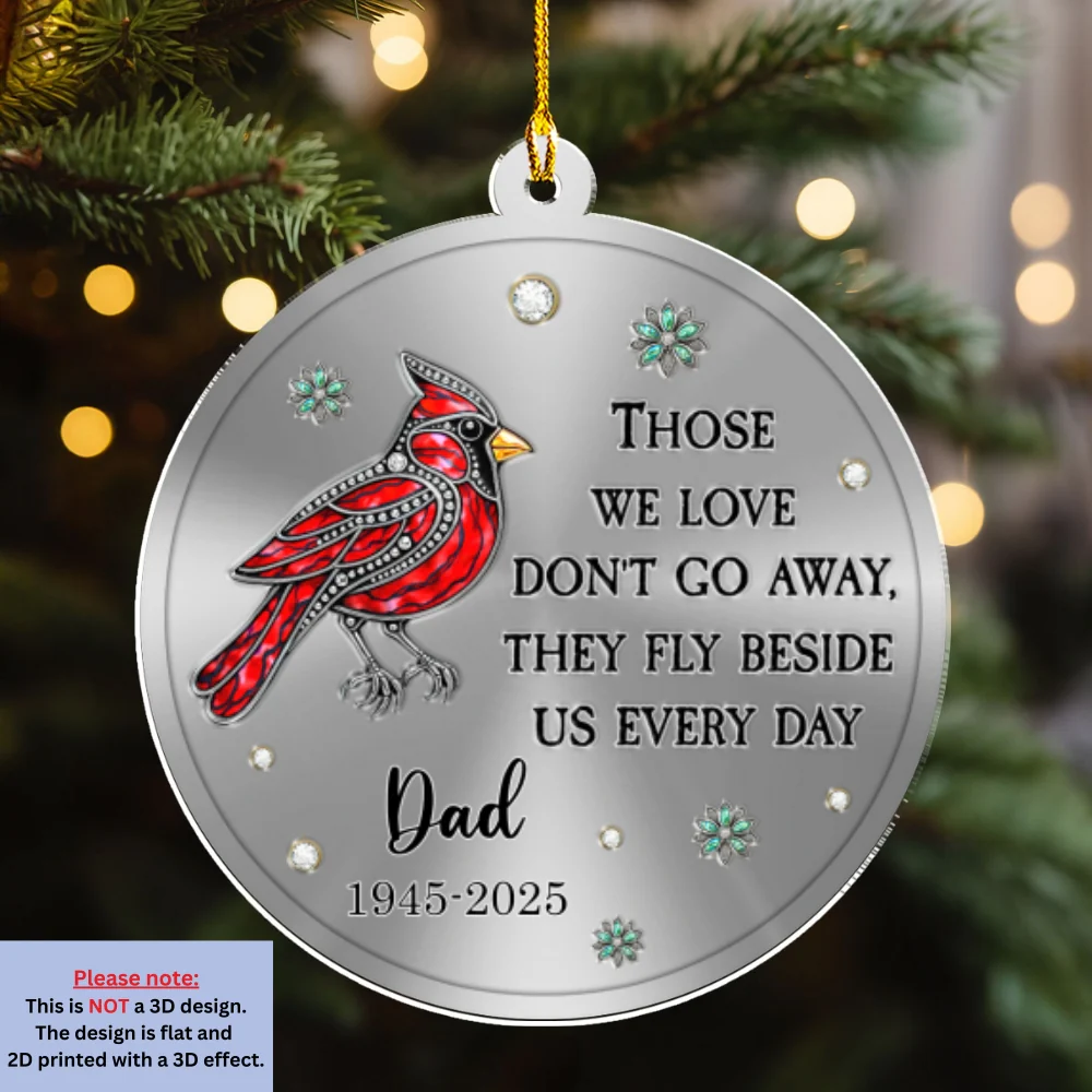 Always Remembered - Personalized Custom Acrylic Ornament - Image 7