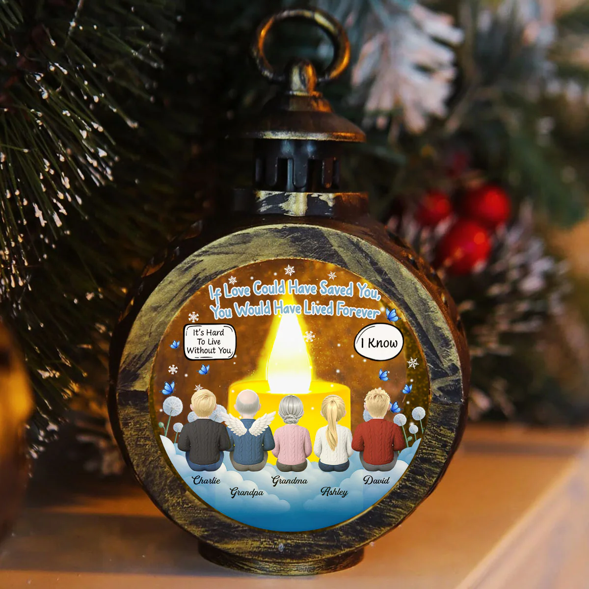 Always Shine In My Heart - Personalized Custom Christmas Lantern - Image 4