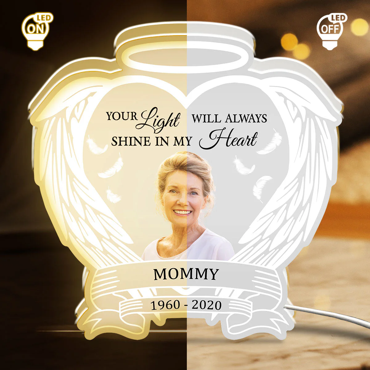 Always Shine In My Heart - Personalized Custom Light Box - Image 5