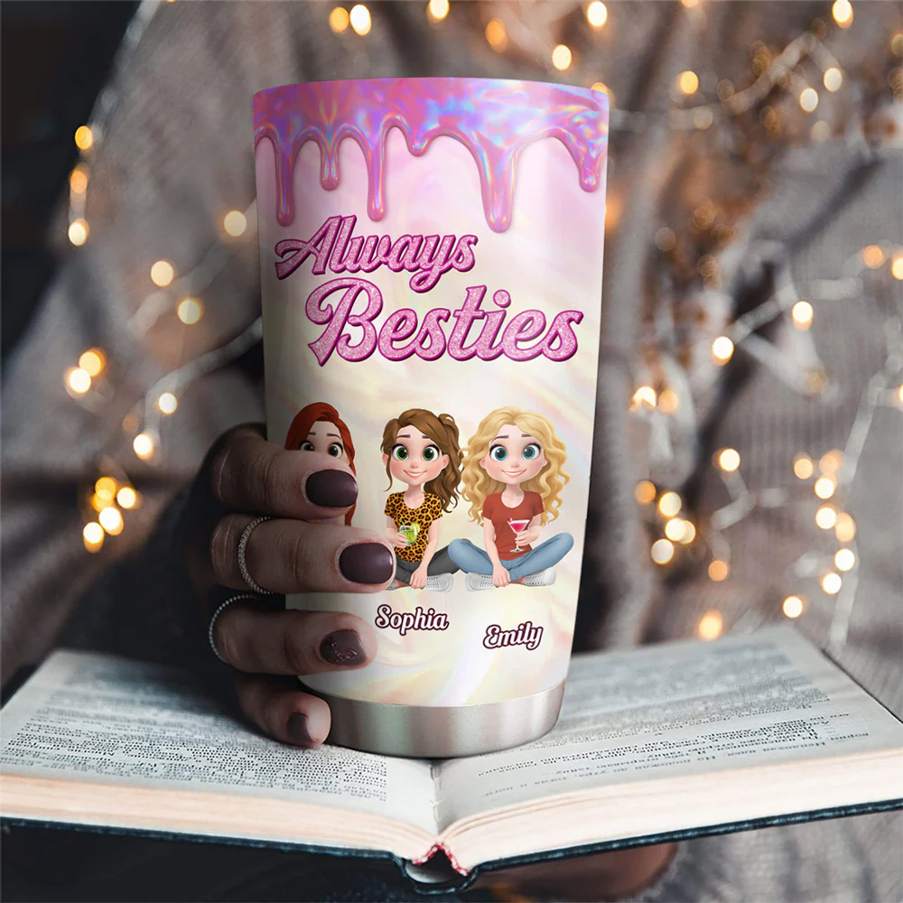 Always Sisters - Personalized Custom Tumbler - Image 3