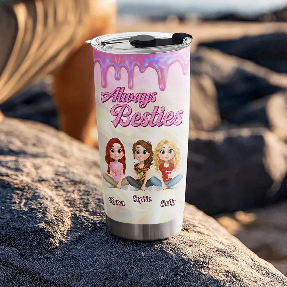 Always Sisters - Personalized Custom Tumbler - Image 5