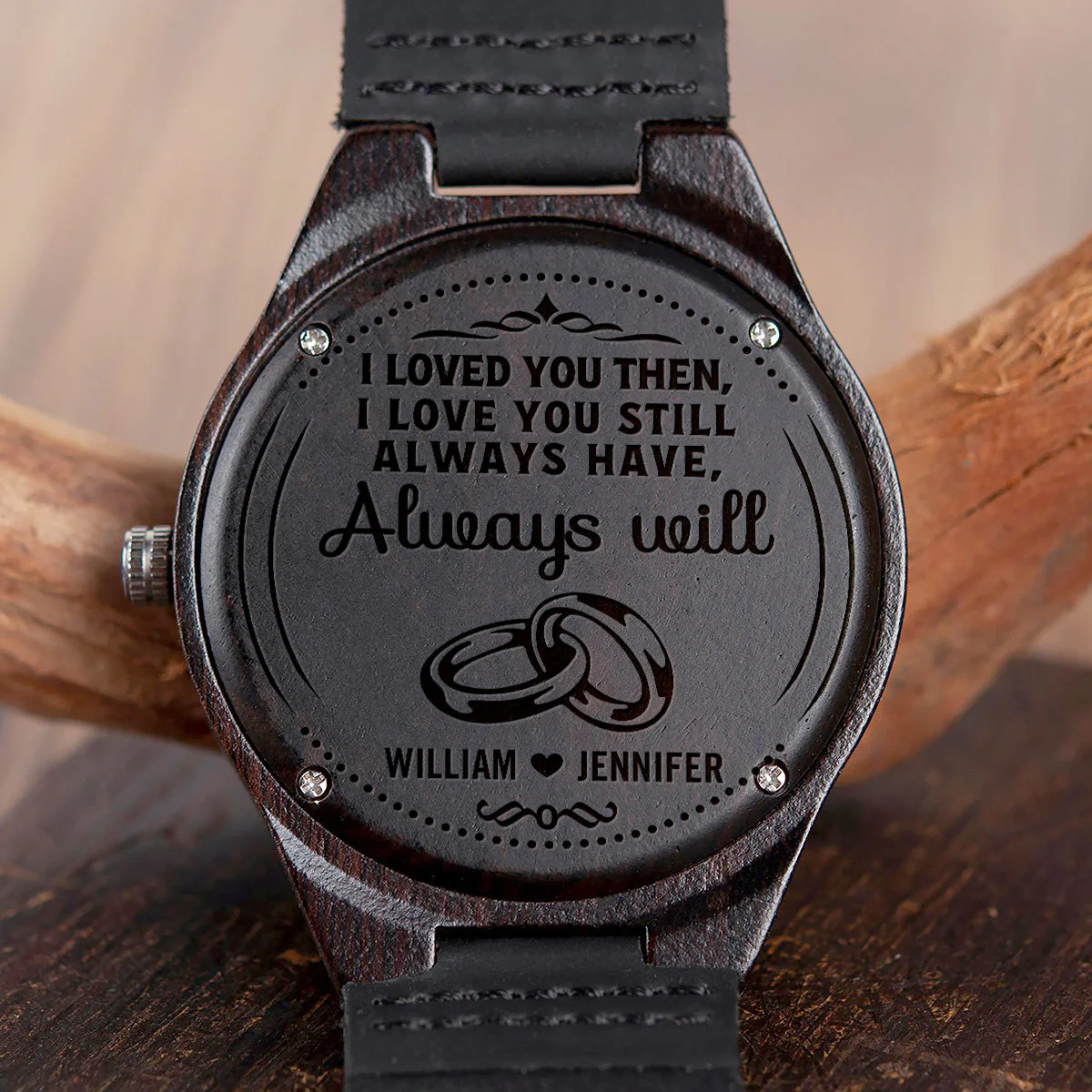 Always Will - Personalized Custom Wood Watch - Image 2