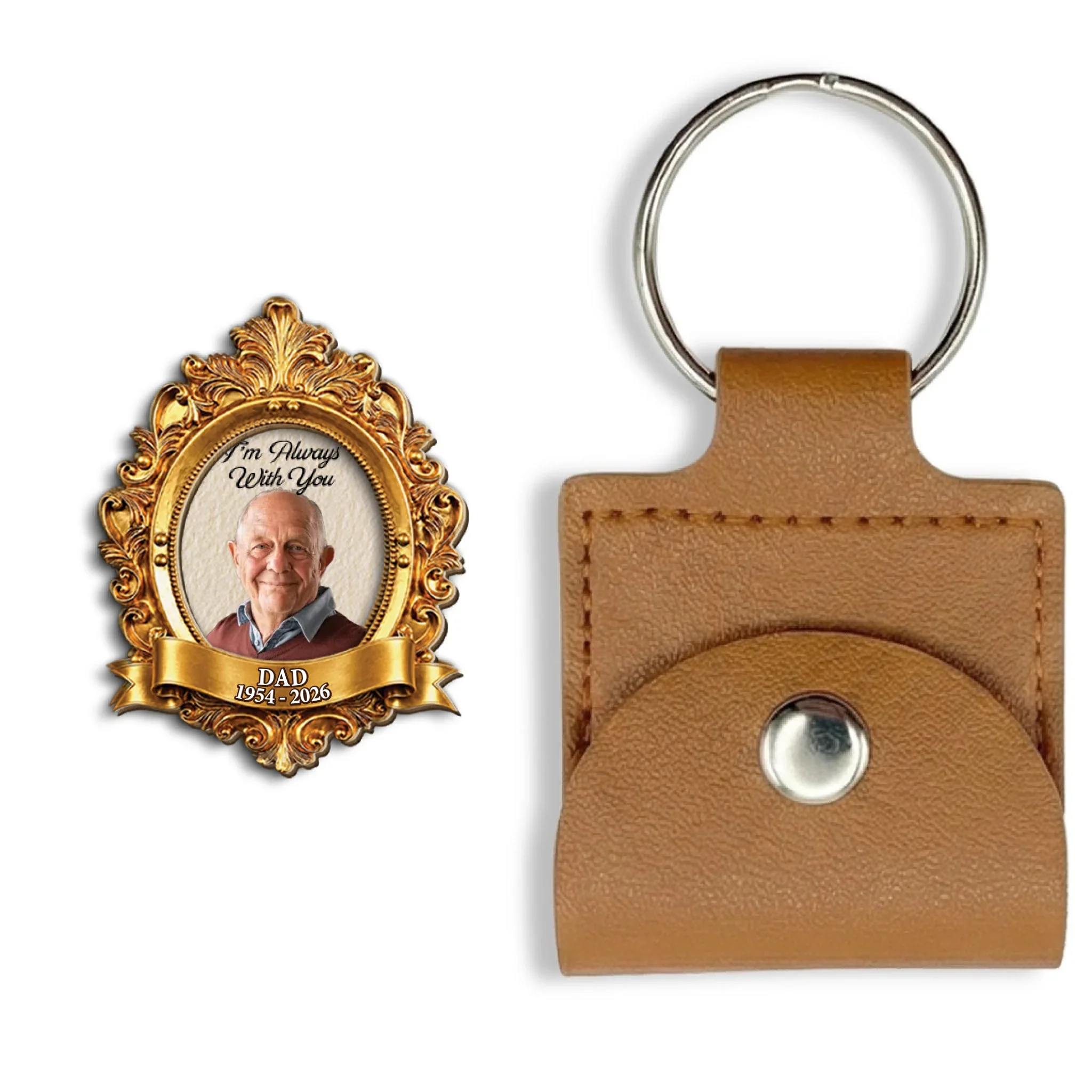 Always With You Ornate Frame - Personalized Custom Wooden Pocket Hug - Image 8