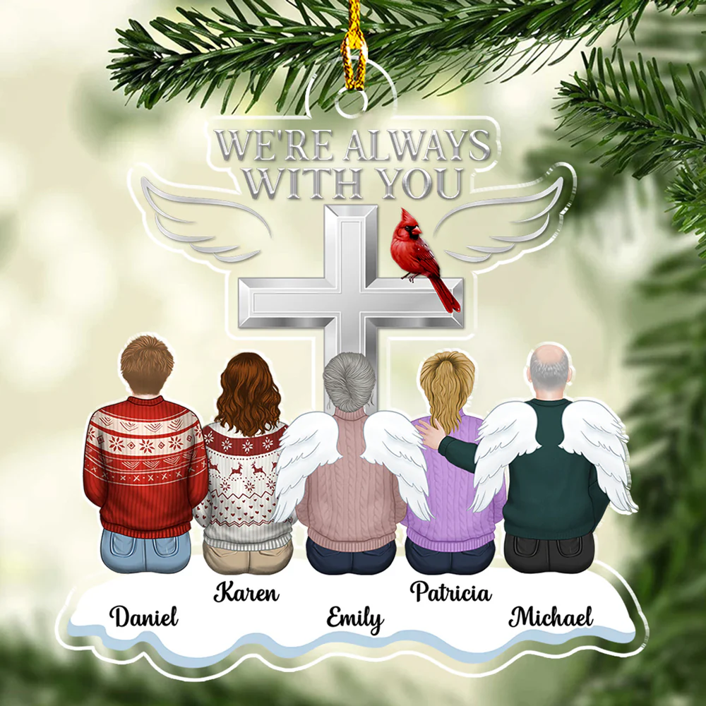 Always With You - Personalized Custom Acrylic Ornament - Image 4