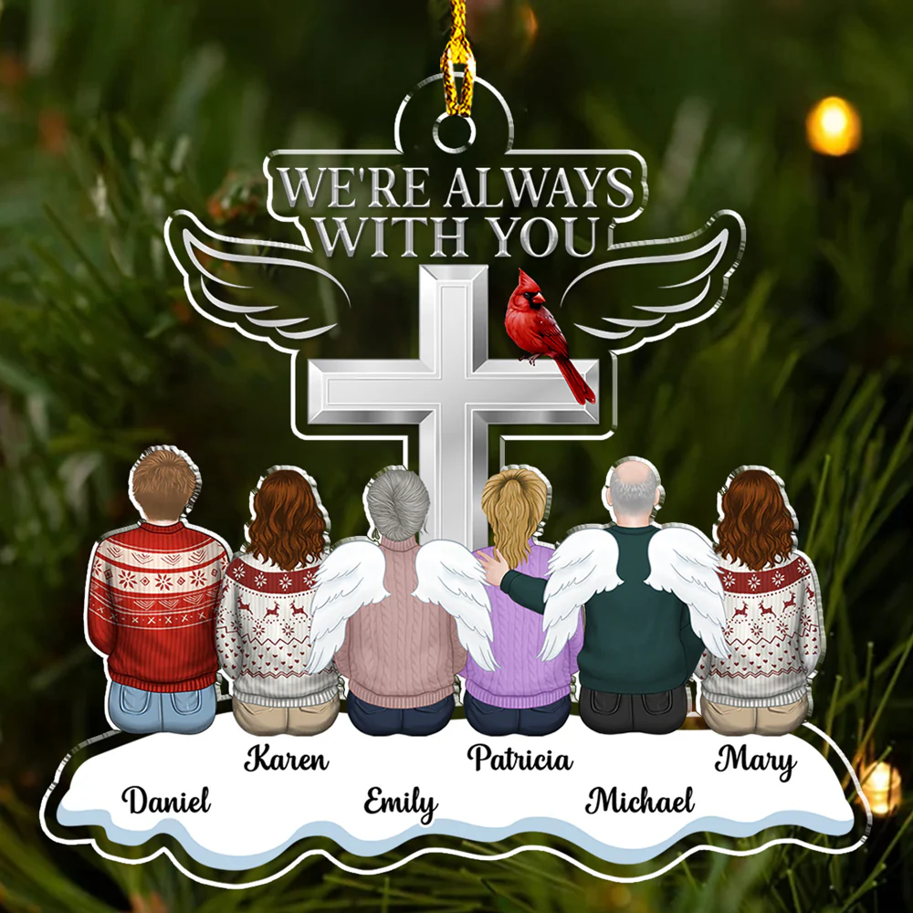 Always With You - Personalized Custom Acrylic Ornament - Image 5