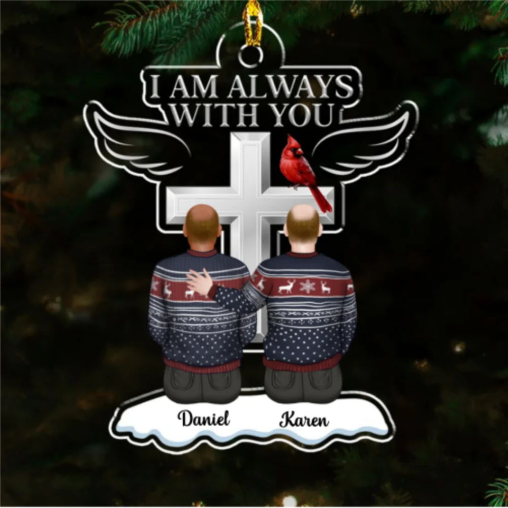 Always With You - Personalized Custom Acrylic Ornament - Image 7