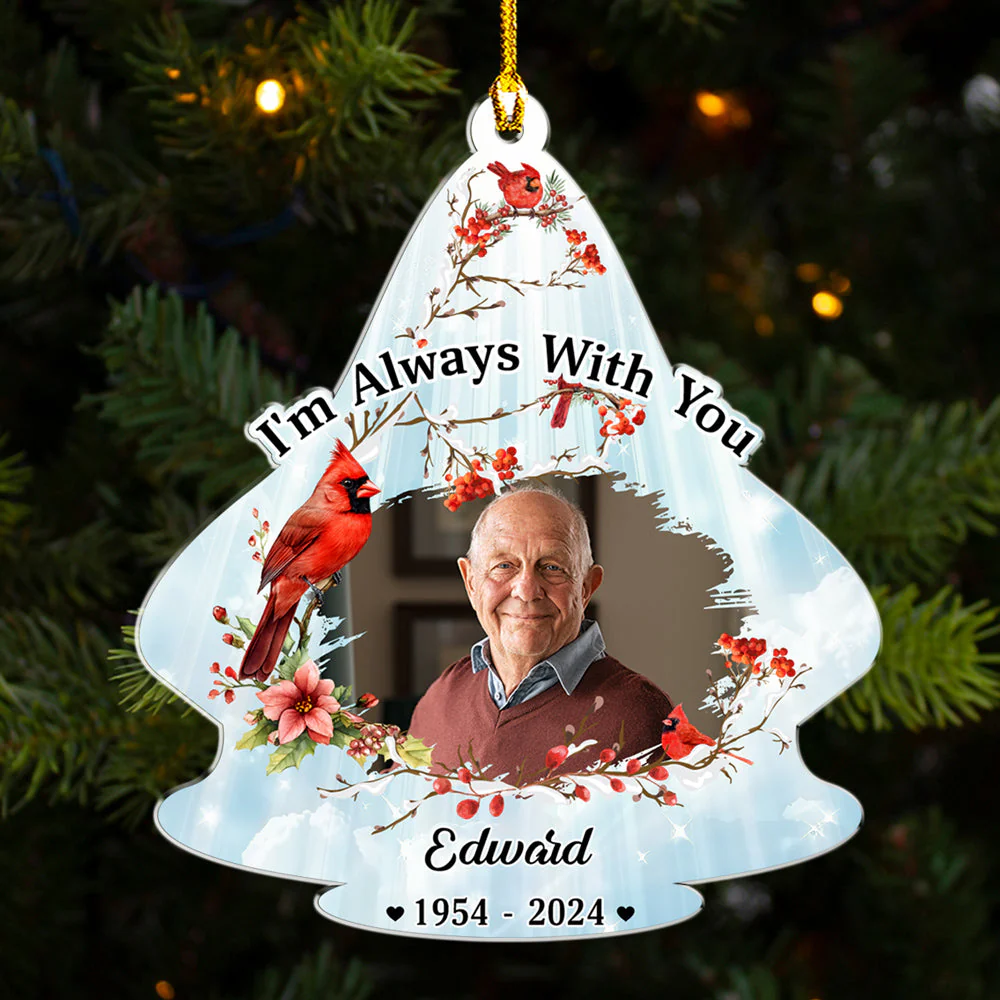Always With You - Personalized Custom Acrylic Ornament - Image 2