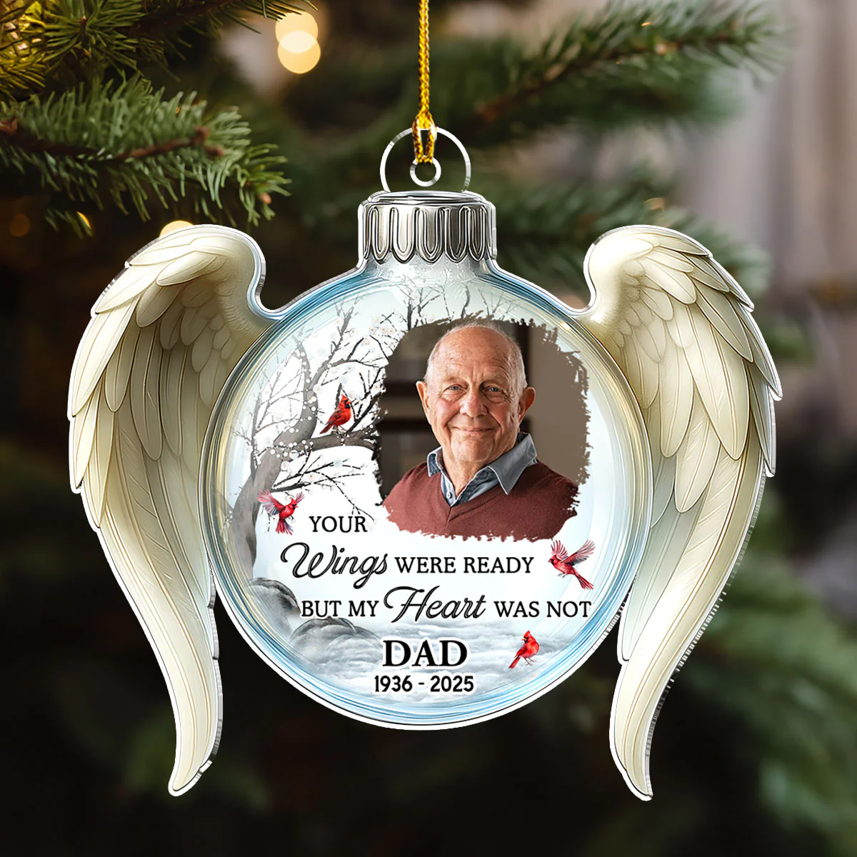 Your Love Still Lives Here - Personalized Custom Acrylic Ornament - Image 4