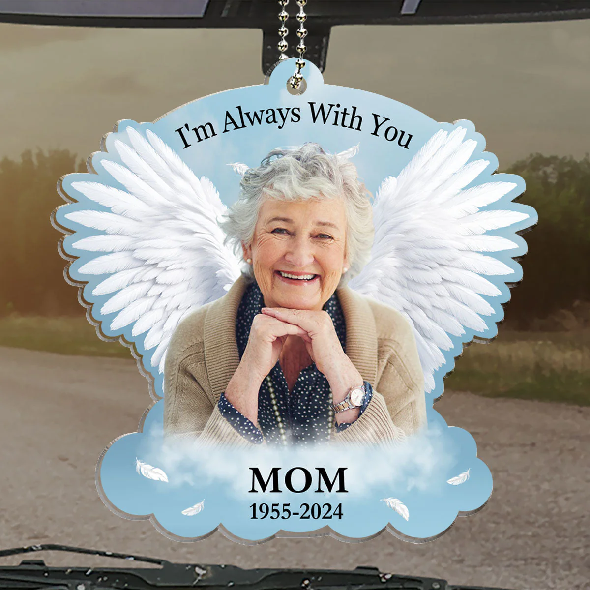 Always With You - Personalized Custom Car Ornament - Image 4