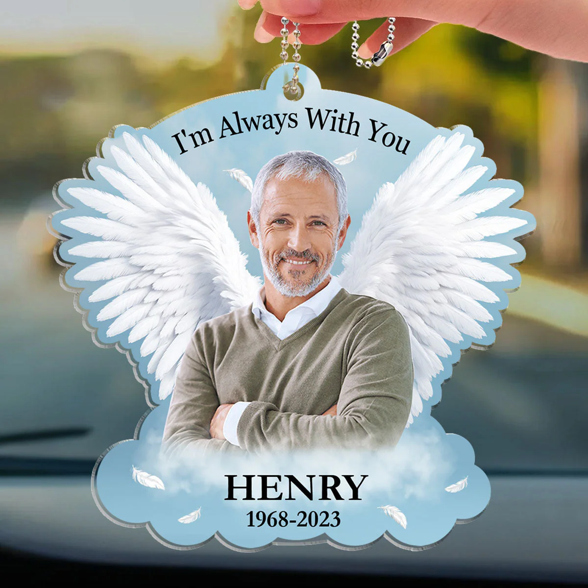 Always With You - Personalized Custom Car Ornament - Image 5
