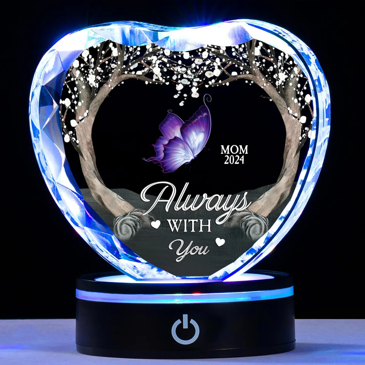 Always With You - Personalized Custom Crystal Led Light - Image 8
