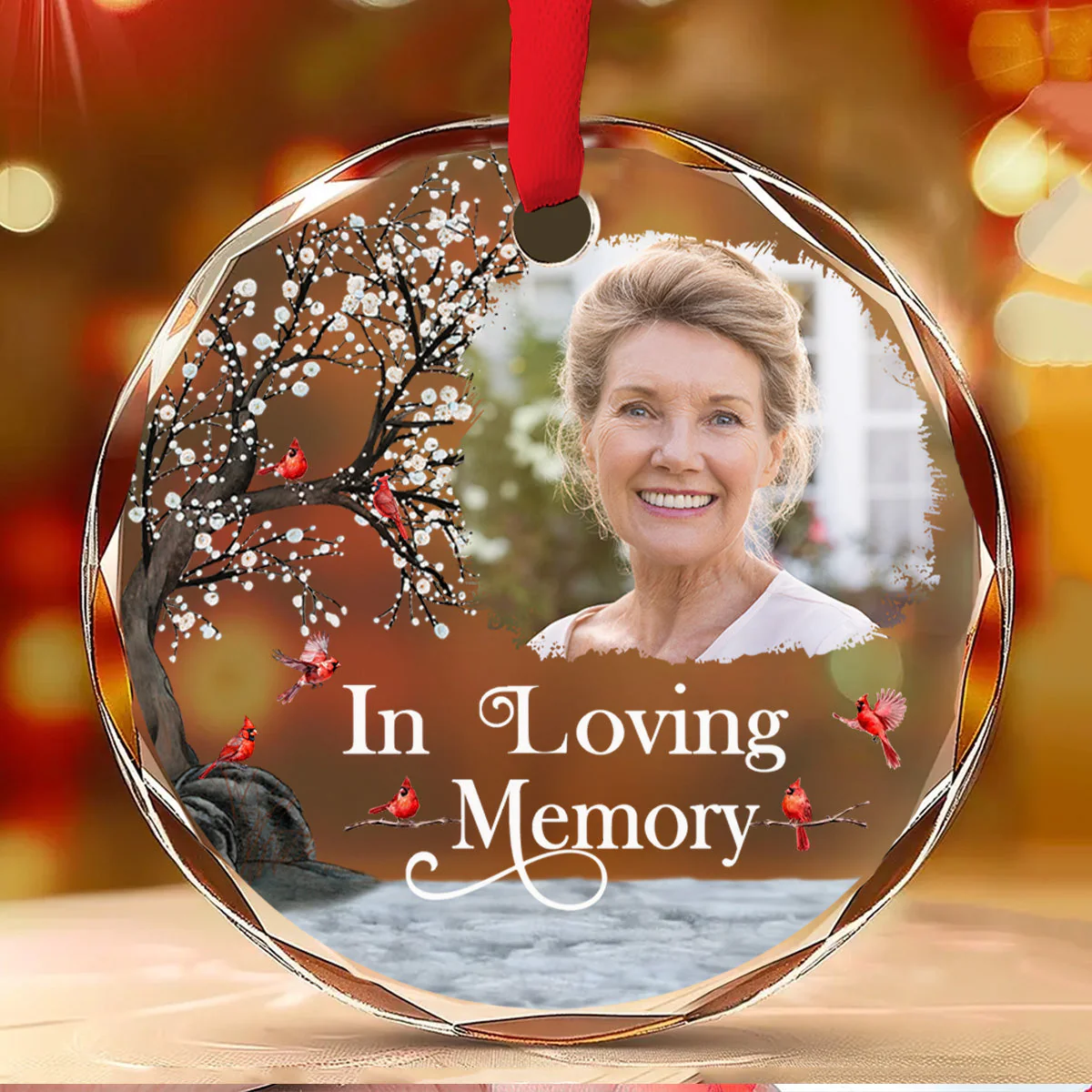Always With You - Personalized Custom Glass Ornament - Image 2