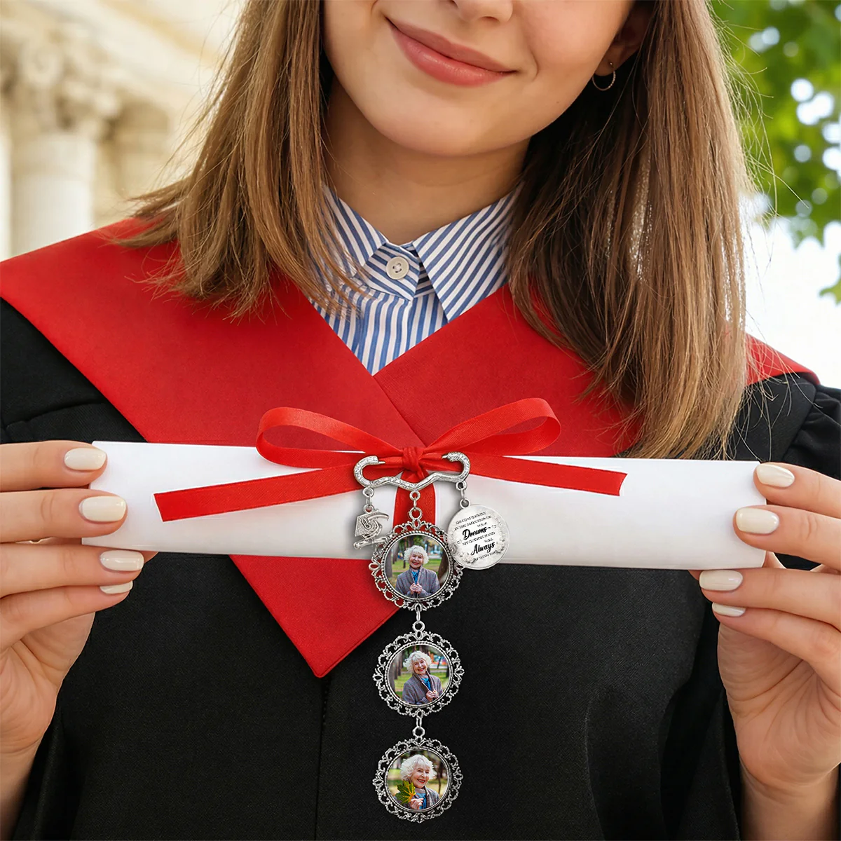 Always With You - Personalized Custom Graduation Tassel Pin - Image 5