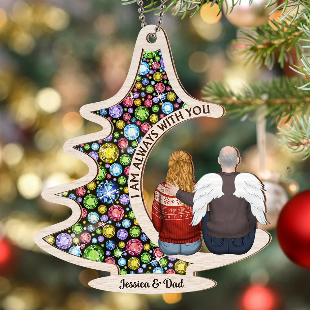 Always With You - Personalized Custom Suncatcher Ornament - Image 3