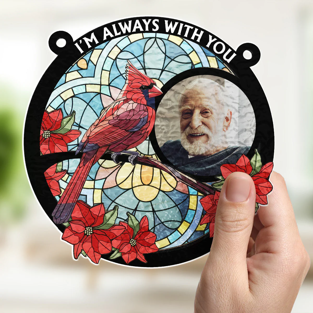 Always With You - Personalized Custom Wavy Suncatcher - Image 4