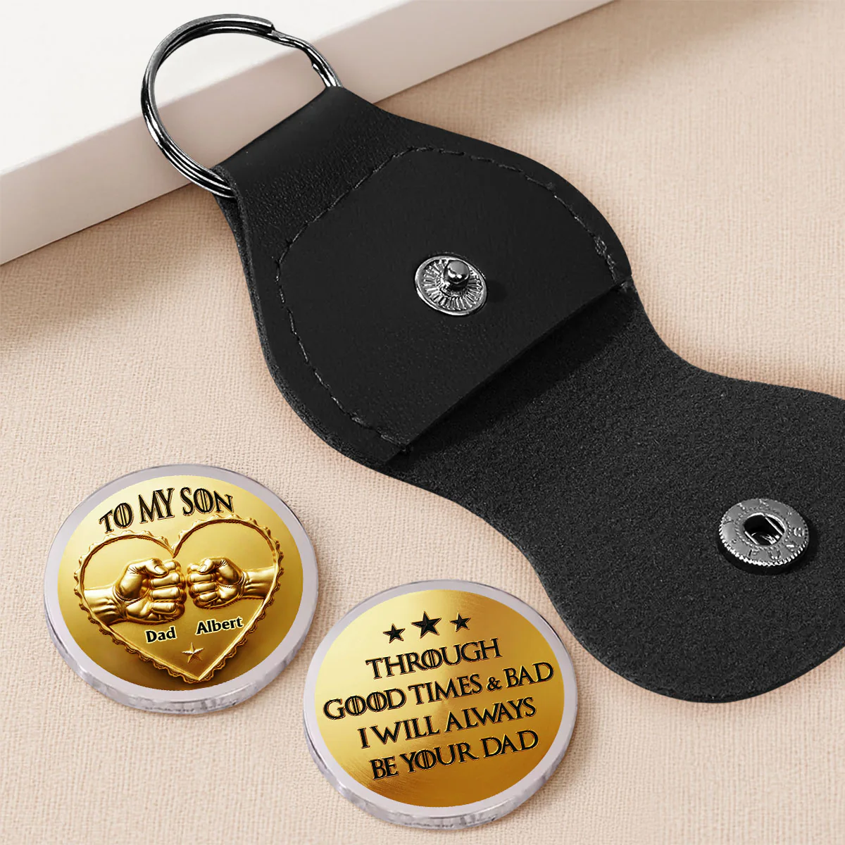 Always Your Dad - Personalized Custom Pocket Hug - Image 2