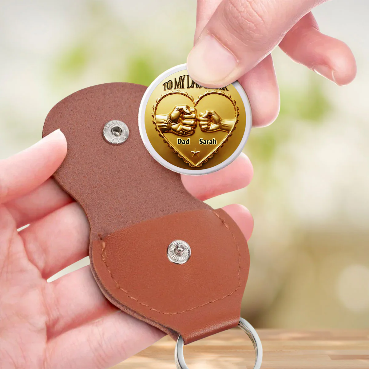 Always Your Dad - Personalized Custom Pocket Hug - Image 3