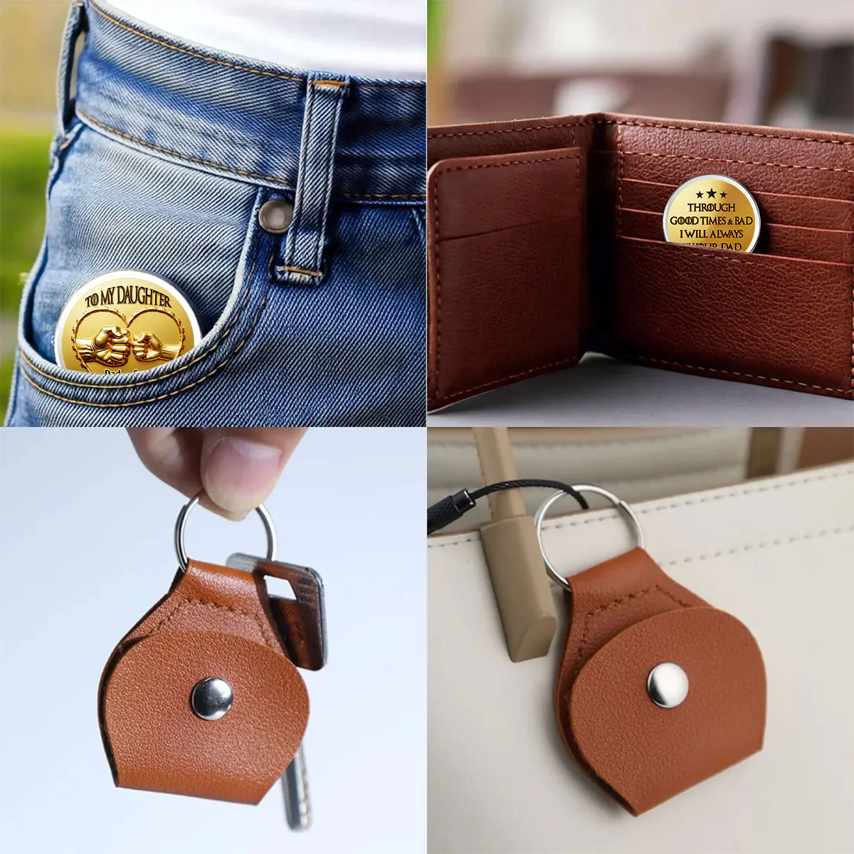 Always Your Dad - Personalized Custom Pocket Hug - Image 4