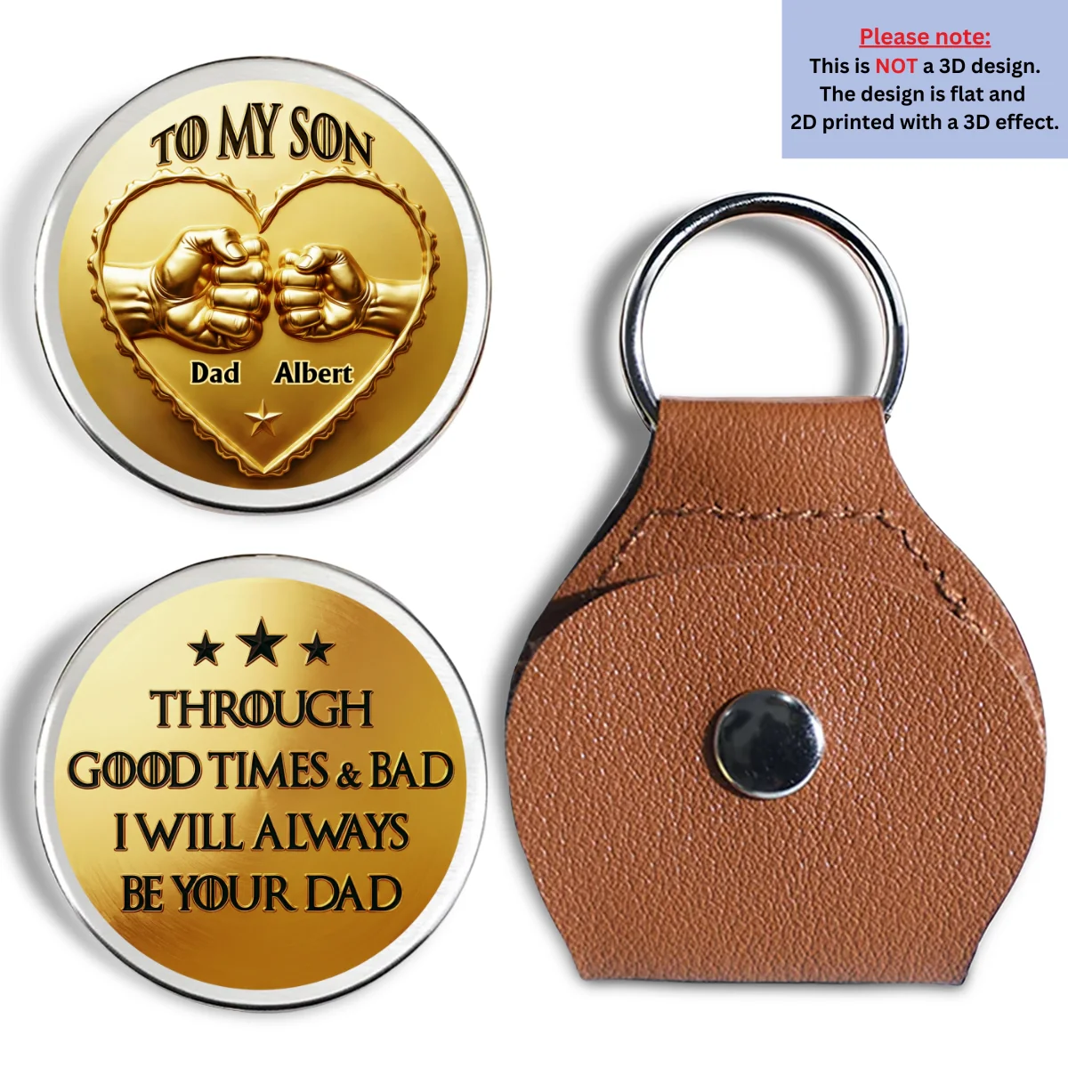 Always Your Dad - Personalized Custom Pocket Hug - Image 6