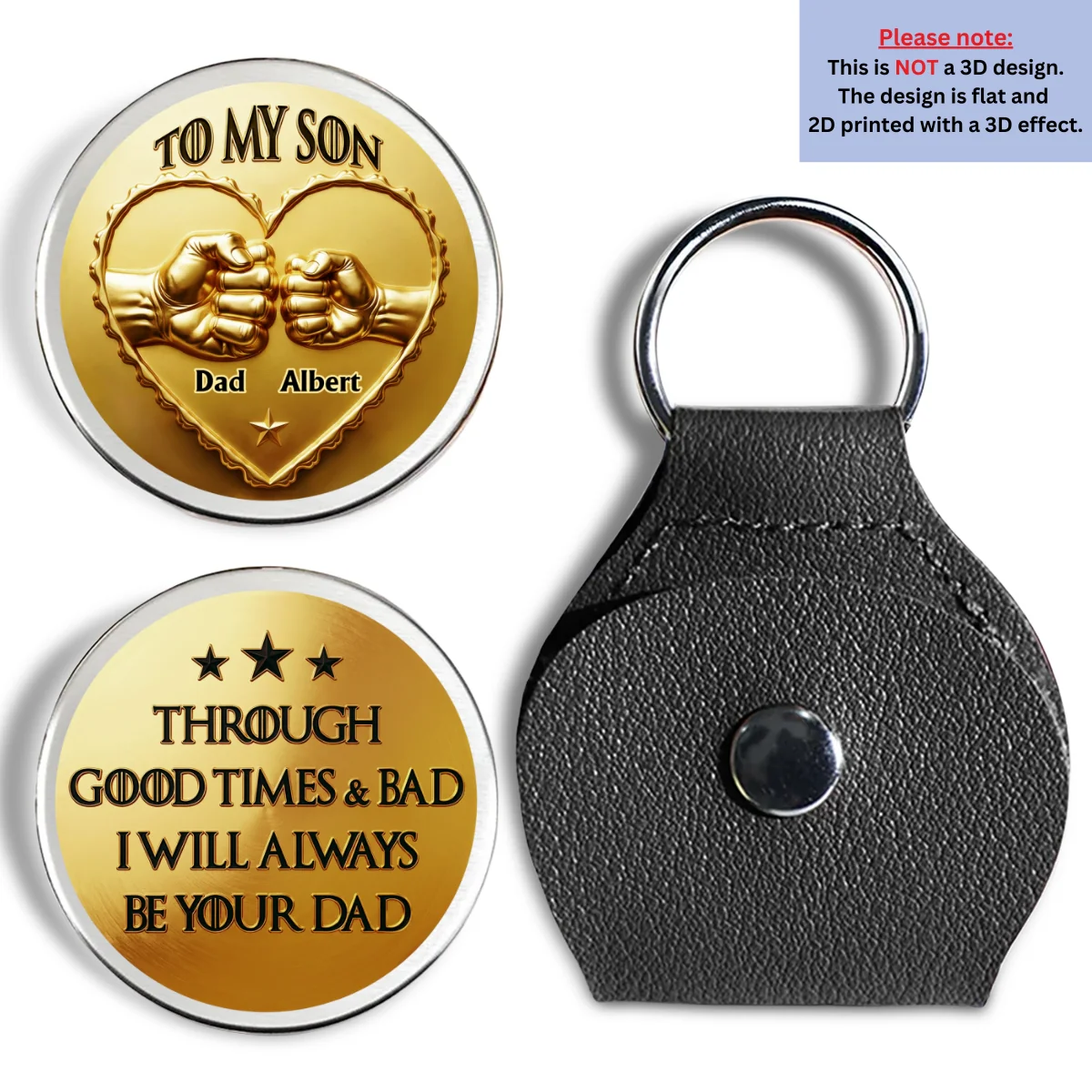 Always Your Dad - Personalized Custom Pocket Hug - Image 7