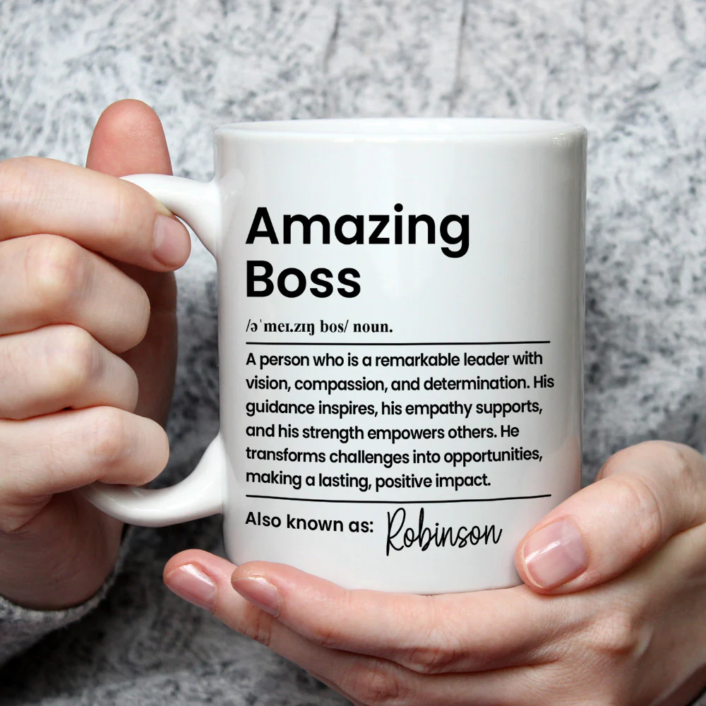 Amazing Boss - Personalized Custom Coffee Mug - Image 2