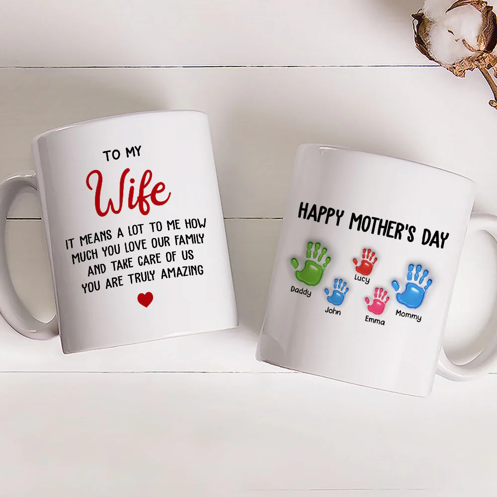 Amazing Wife - Personalized Custom 3D Inflated Effect Mug - Image 3