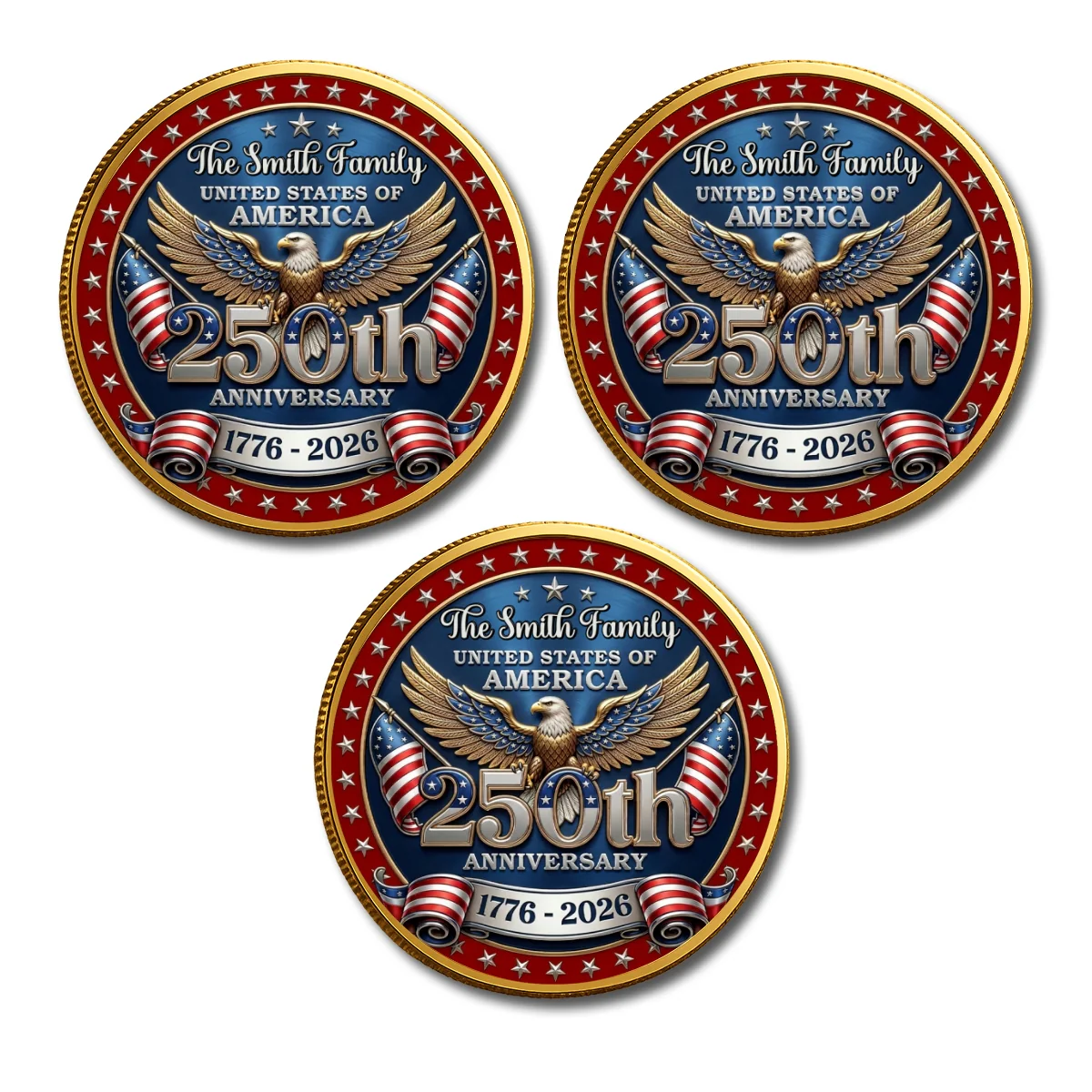 America 250 Freedom Legacy - Personalized Custom Commemorative Keepsake Coin - Image 10