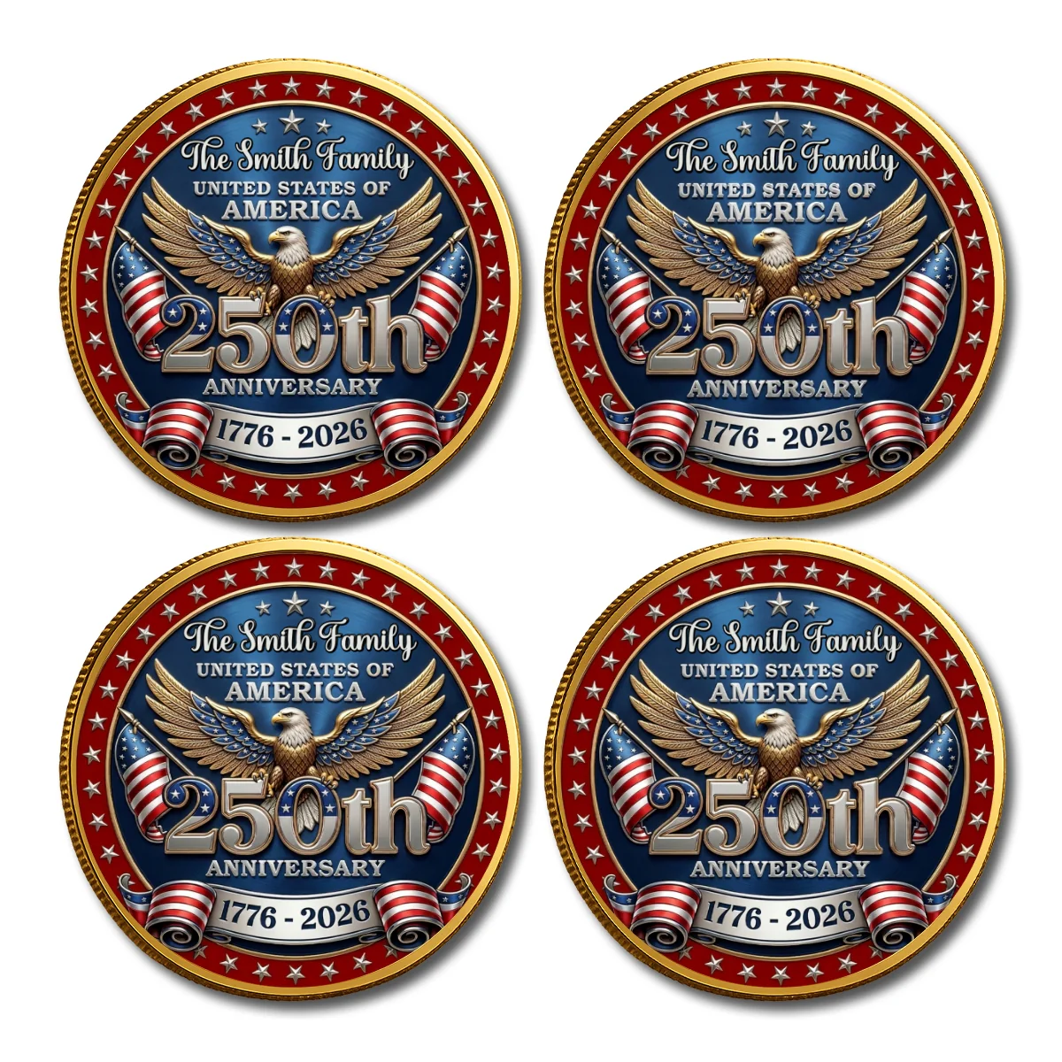 America 250 Freedom Legacy - Personalized Custom Commemorative Keepsake Coin - Image 11