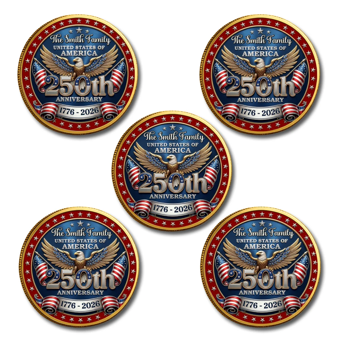 America 250 Freedom Legacy - Personalized Custom Commemorative Keepsake Coin - Image 12