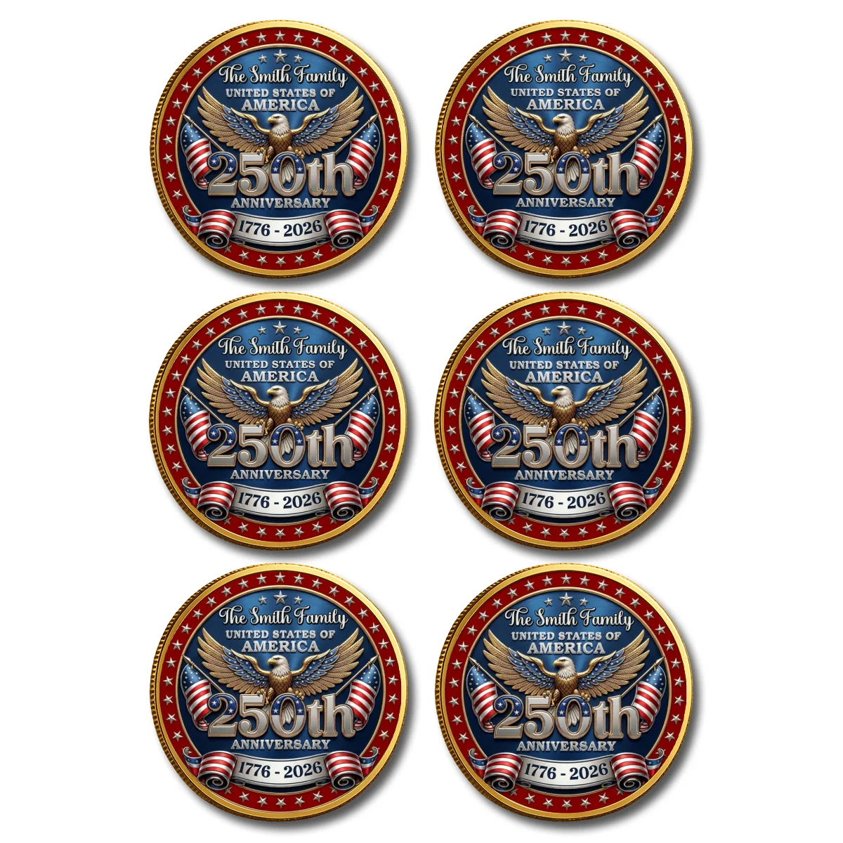 America 250 Freedom Legacy - Personalized Custom Commemorative Keepsake Coin - Image 13